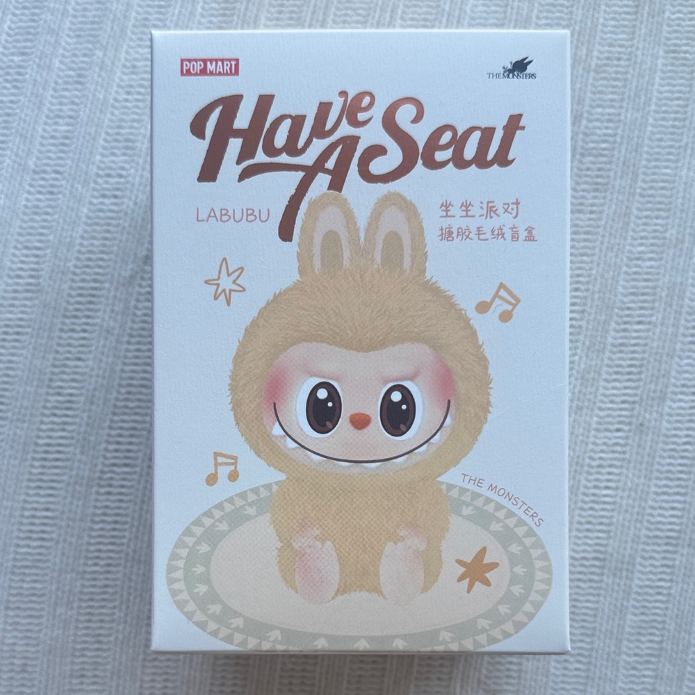 Pop Mart Labubu 'Have A Seat' Collectible - Tan